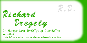 richard dregely business card